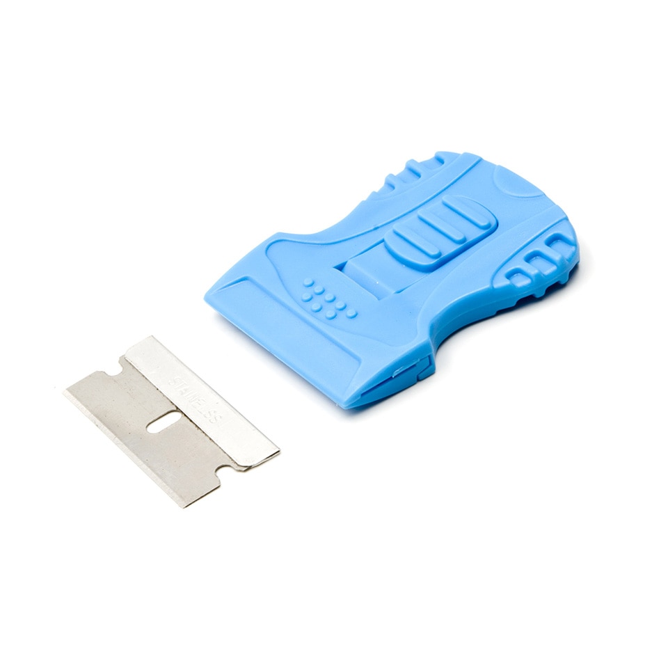 Plastic Mini Razor Blade Scraper Blue Grattoir Mini Raspador TM-230