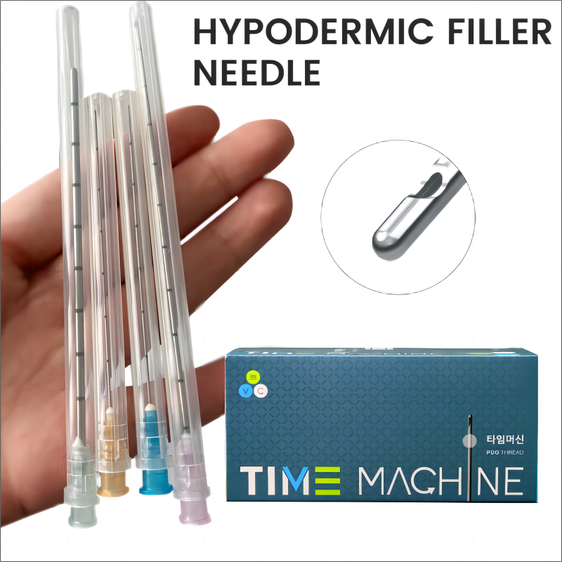 Einweg kanüle mit stumpfer Spitze 22g 25g 50mm 70mm Mikro kanüle Werkzeug teile Harnsäure Gesichts füllung nasale mico stumpfe Kanüle