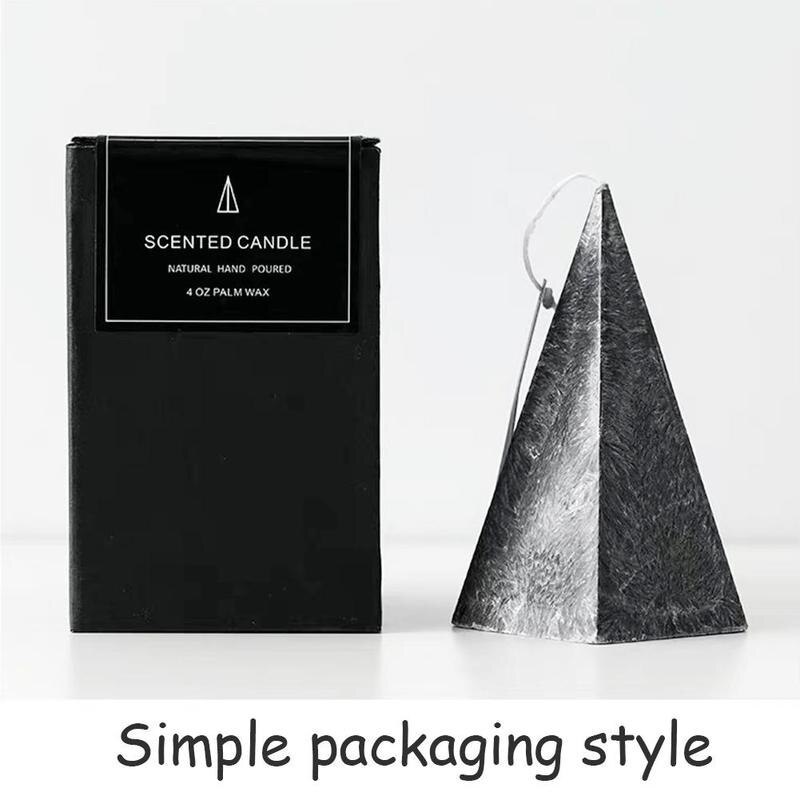 Velas perfumadas de Iceberg, cono geométrico europeo, decoración del hogar, vela para cena romántica