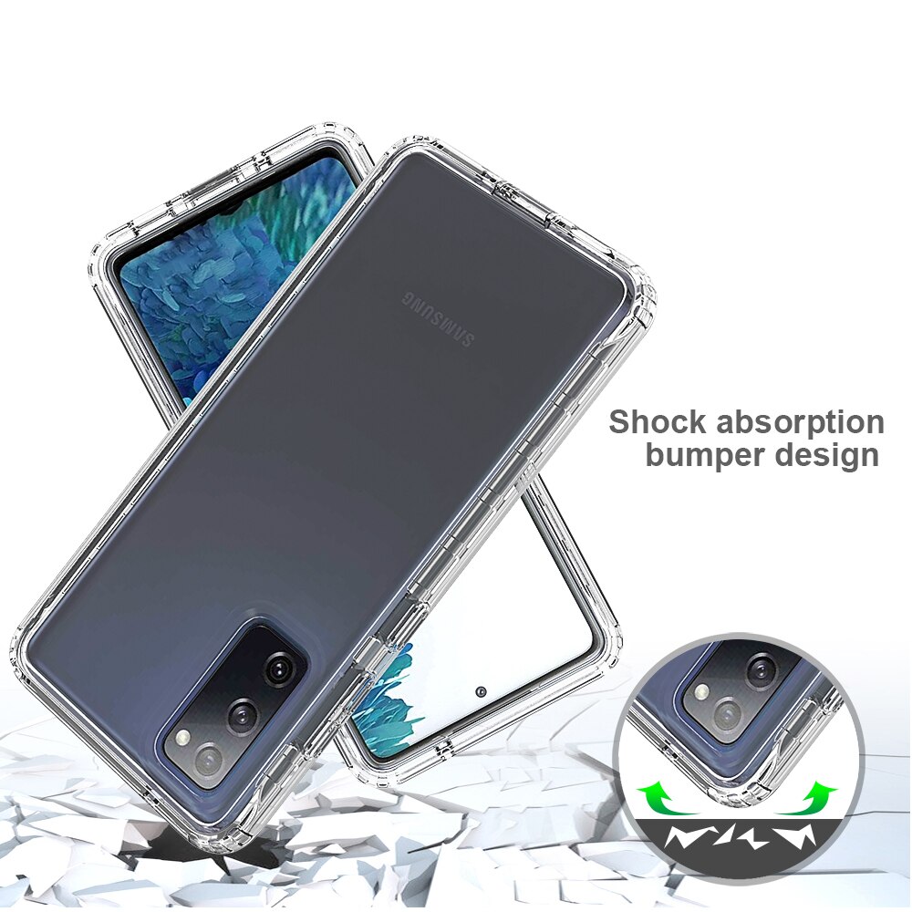 Gradiënt Transparante Back Shell Case Voor Samsung Galaxy S20 Fe Vier-Hoek Airbag Shockproof Cover