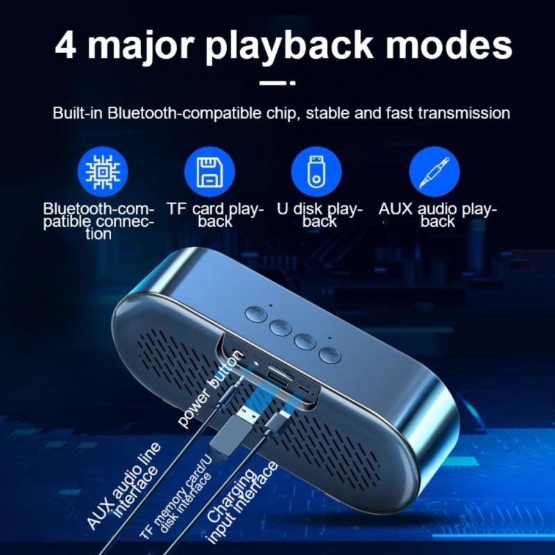 Kabelloses, tragbares bluetooth-fähiges led-lautsprecherset mit farbiger leuchte, schlaflampe und musikbox für zuhause, reisen und büro