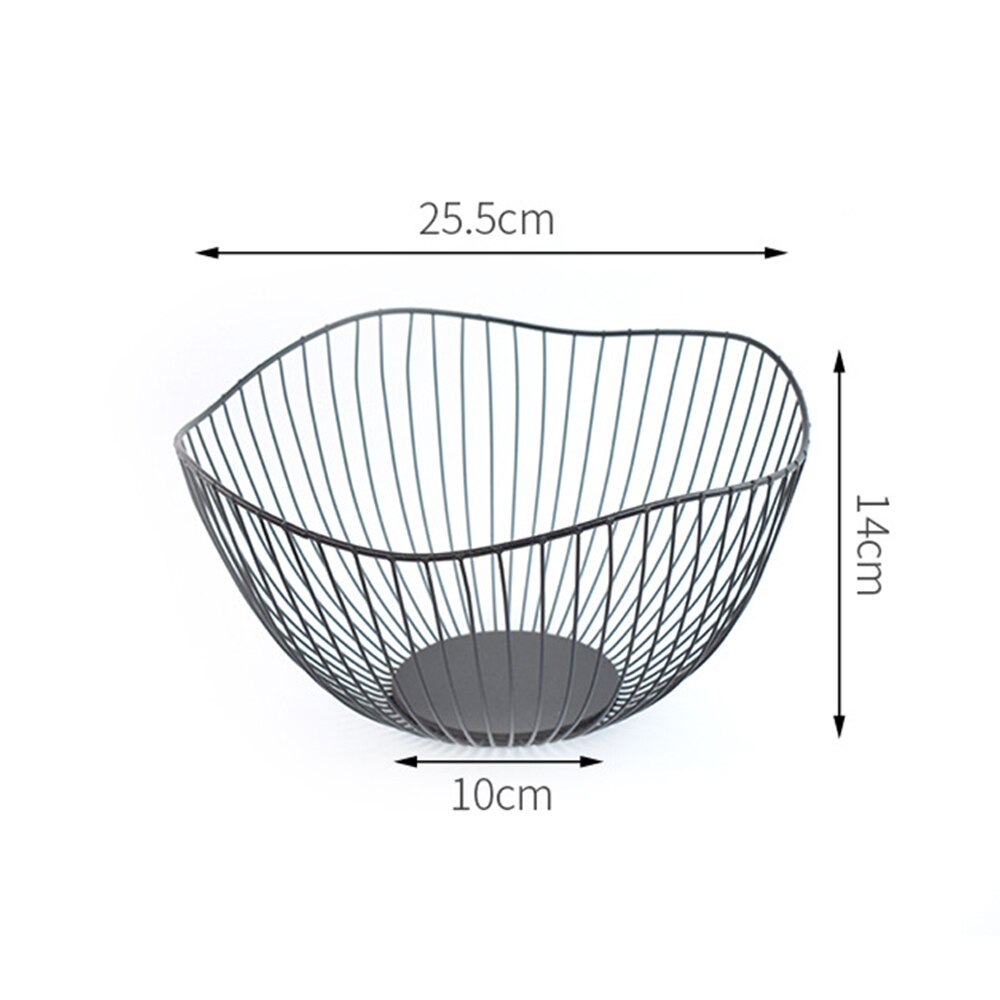 nordisch Minimalistischen Obst Korb Metall Draht Container Küche Ablauf Gestell Lagerung Platte Organizer für Wein Glas Gemüse Snack: D