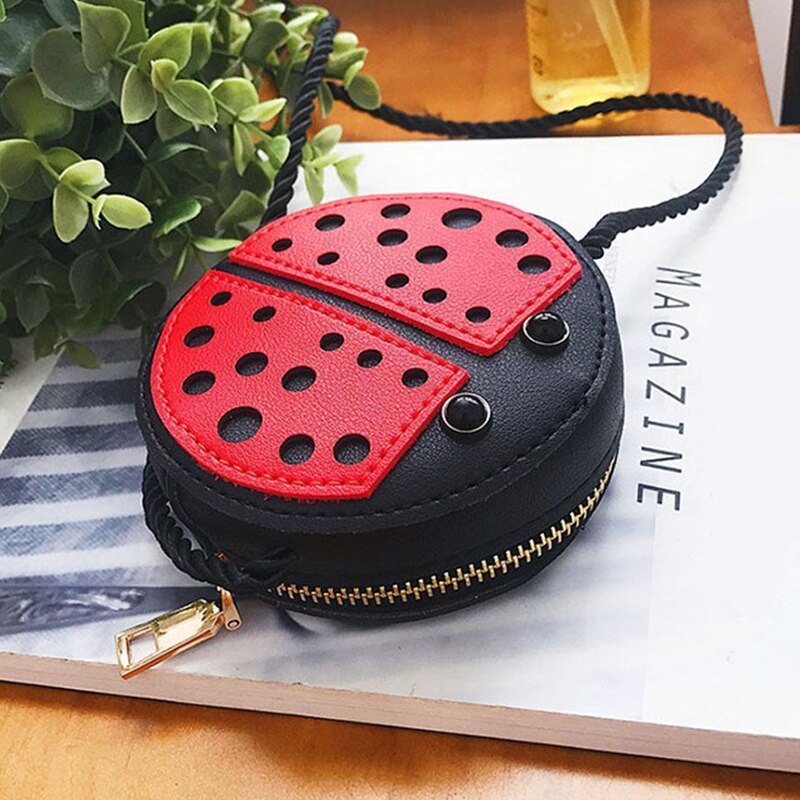 Ladybug Cute Children'S Shoulder Bag Personality Wild Purse Mini Accessories Bag