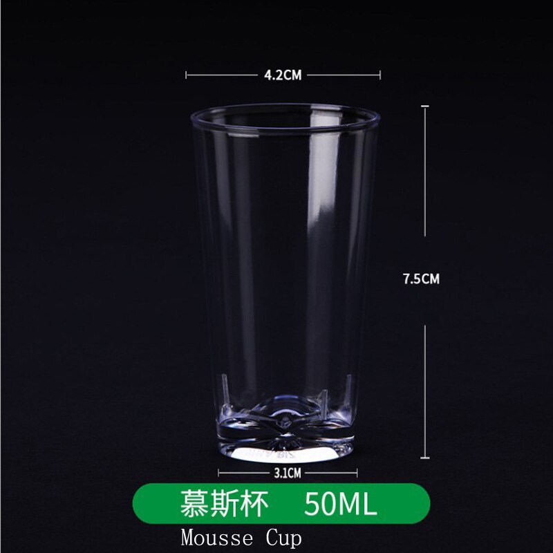 manufacturers Small capacity PS plastic Pudding Mousse Cup Wood Bran Dessert Cup Jelly Cup TIRAMISU INJECTION Cup water bottle: 100pcs Mousse