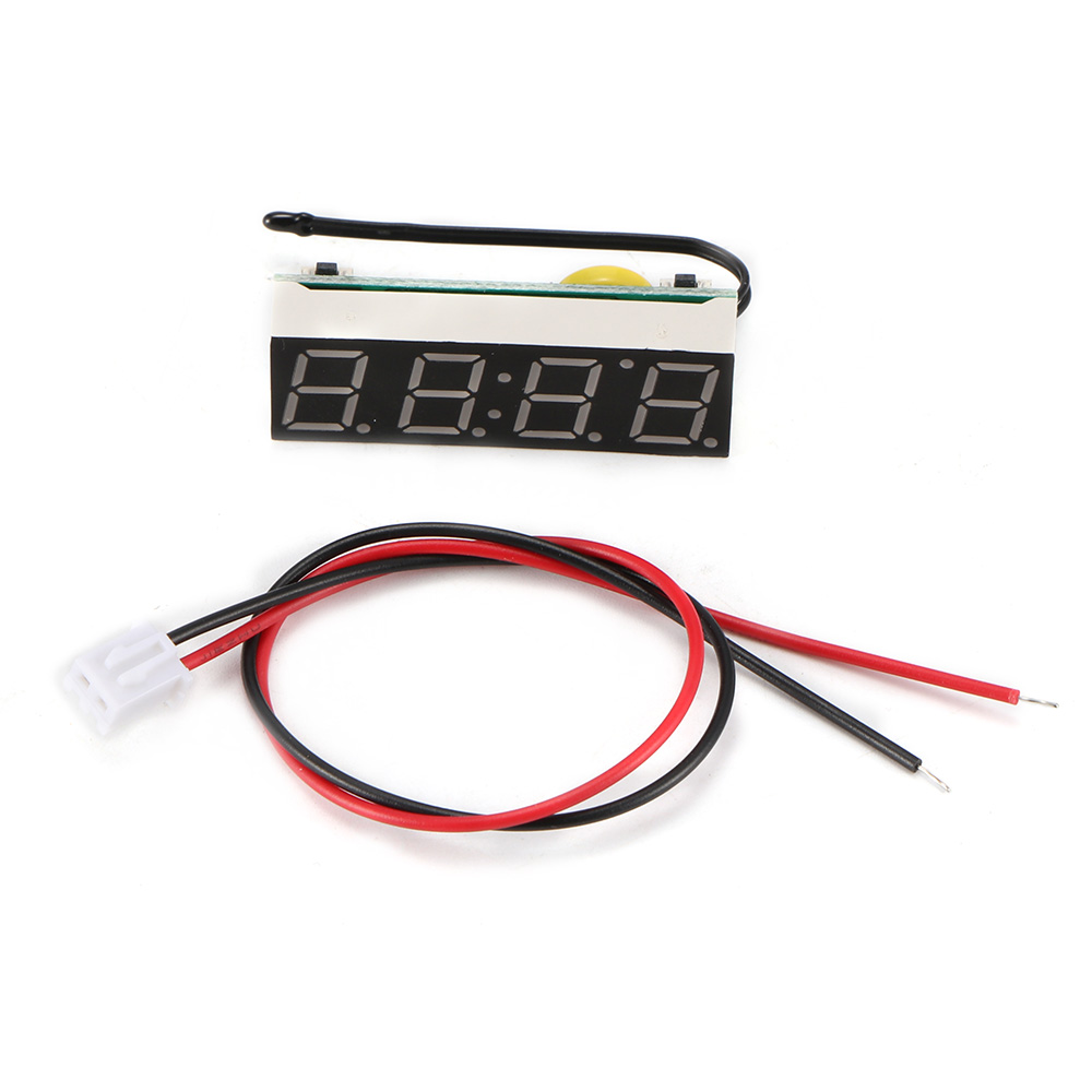 AOZBZ Car Electric Clock Digital Timer Temperature Clock Thermometer Voltmeter Digital Clock Green Blue Red LED Display