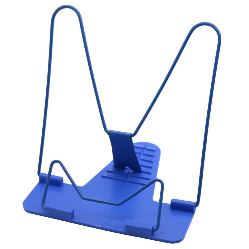 1 Pc Tragbare Faltbare Einstellbare Buchstütze Stehen Lesen Buch Stehen Dokument Halfter Basis Lesen Buch Regal Buchstütze Lesen: Blau