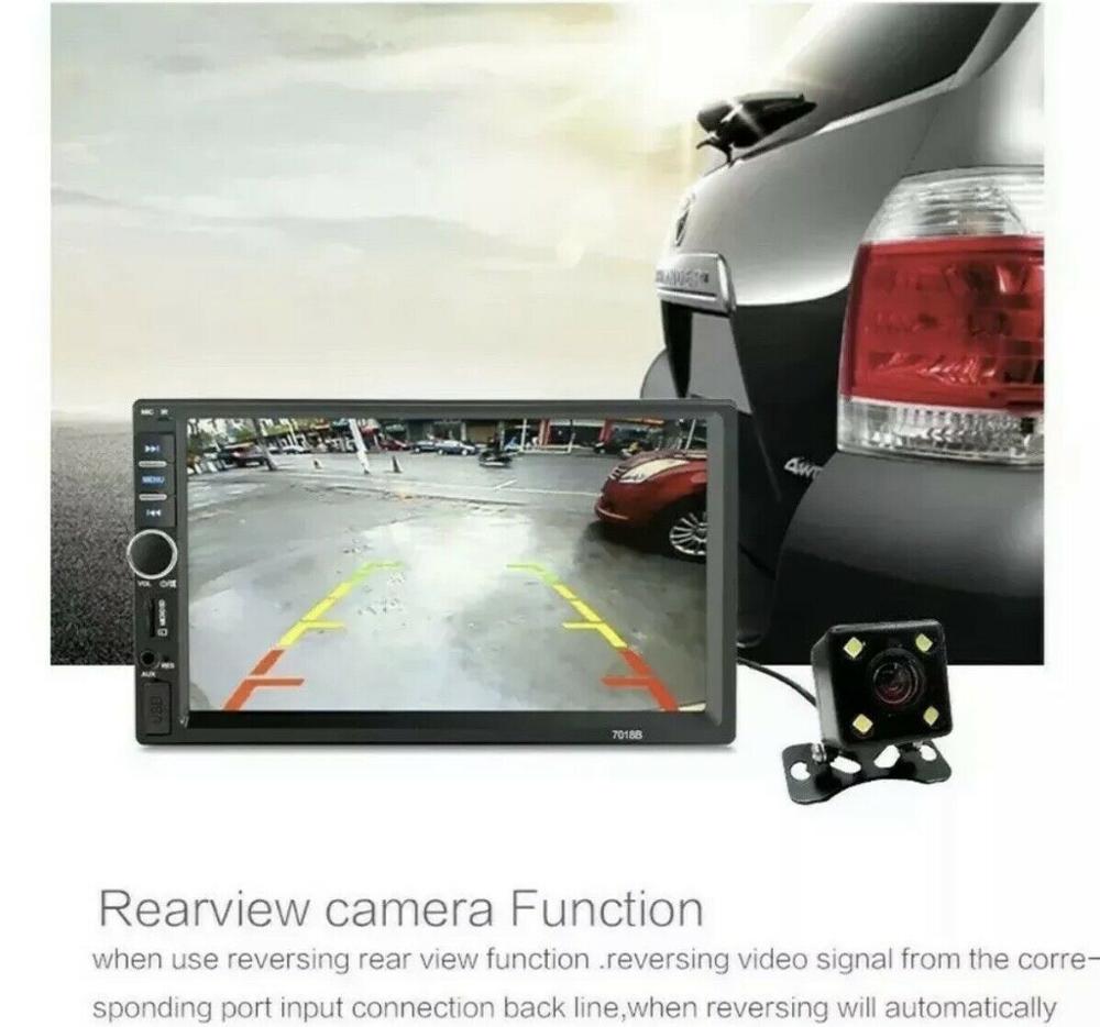 2 Din Car Radio 7" HD Car Multimedia Player 7018B Autoradio Bluetooth MP5 USB Audio Stereo With Rear View Camera Control