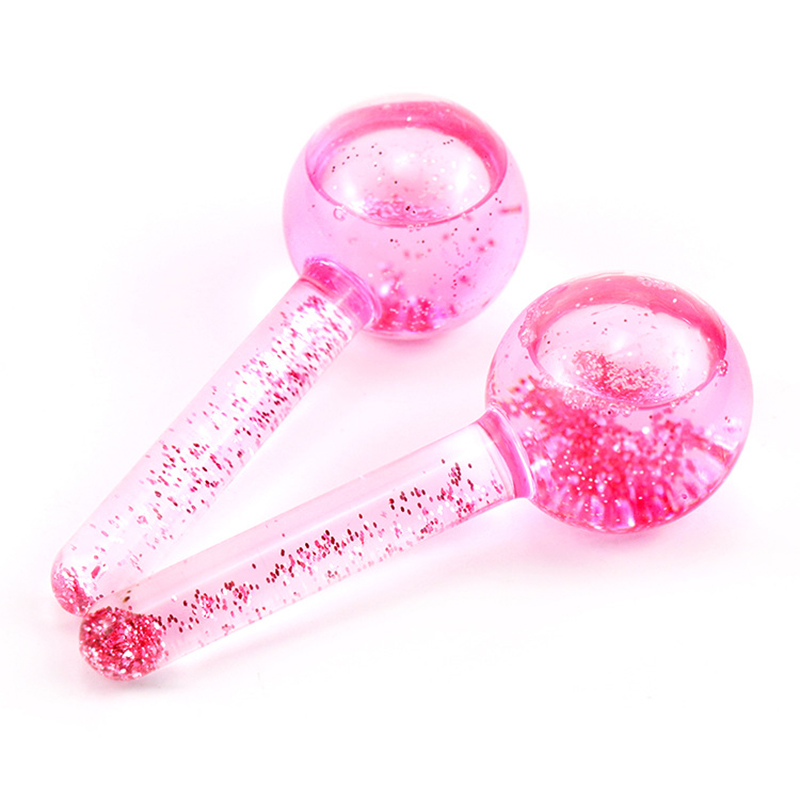 1Pair Crystal Ice Wave Beauty Ball Beauty Salon Face Eye Massager Roller Water Wave Ball Facial Massage Remove Fatigue Home Tool