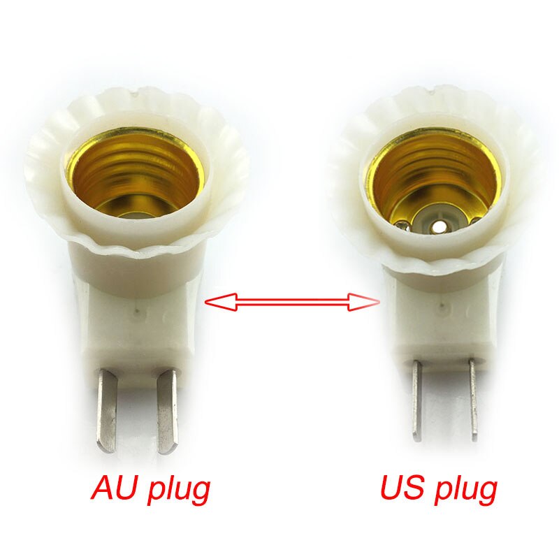 US Or AU Plug Led Light Bulb Adapter Lamp Holder Converter Female Socket E27 On/Off Ac Power Bulb Socket