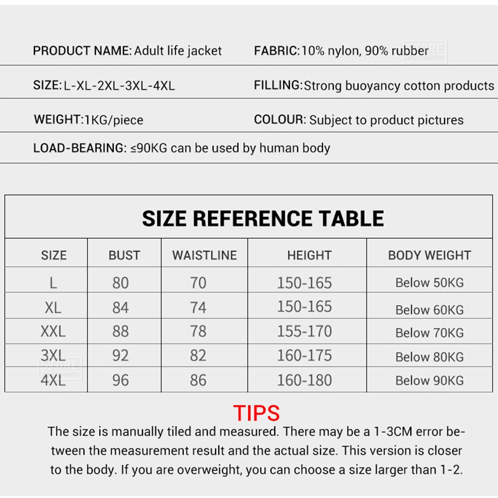 Adults Vest Life Jacket Kayak Motorboats Jet Ski Surf Wakeboard Fishing Vest Swimming Surf Rescue Boat Raft Sailing Safety Vest
