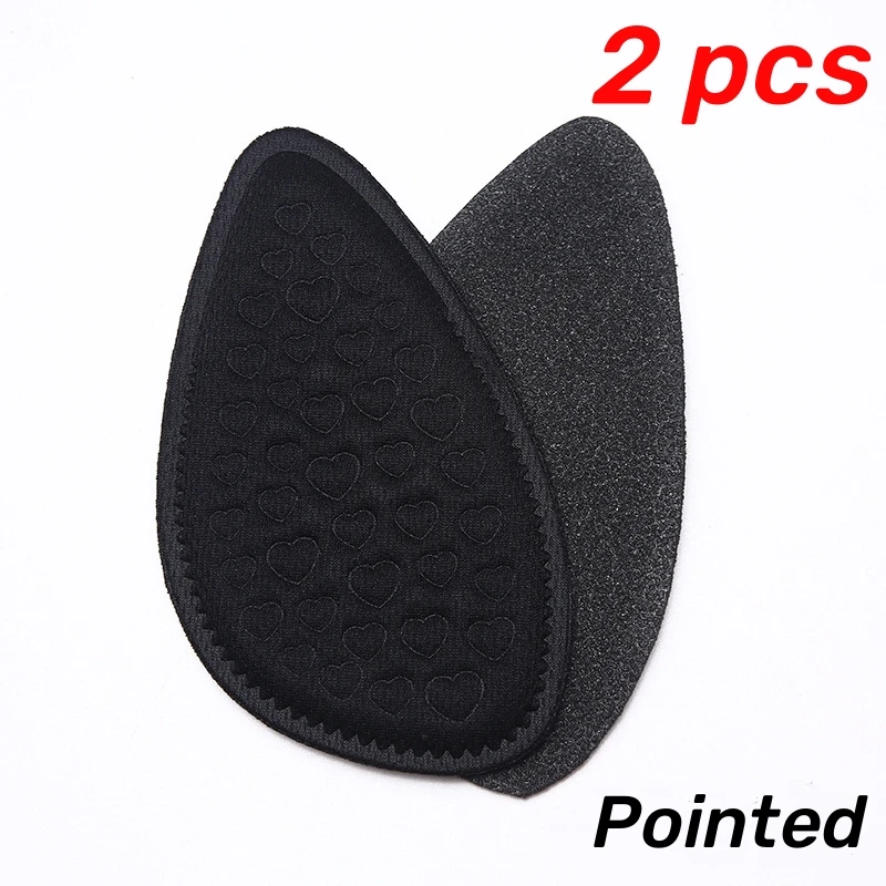 Plantillas para el antepié para mujer, zapatos de tacón alto, antideslizantes, alivio del dolor, almohadillas de inserción redondas, cojín para el dedo del pie, suela para el cuidado de los pies, 2/4/Uds.: Rojo