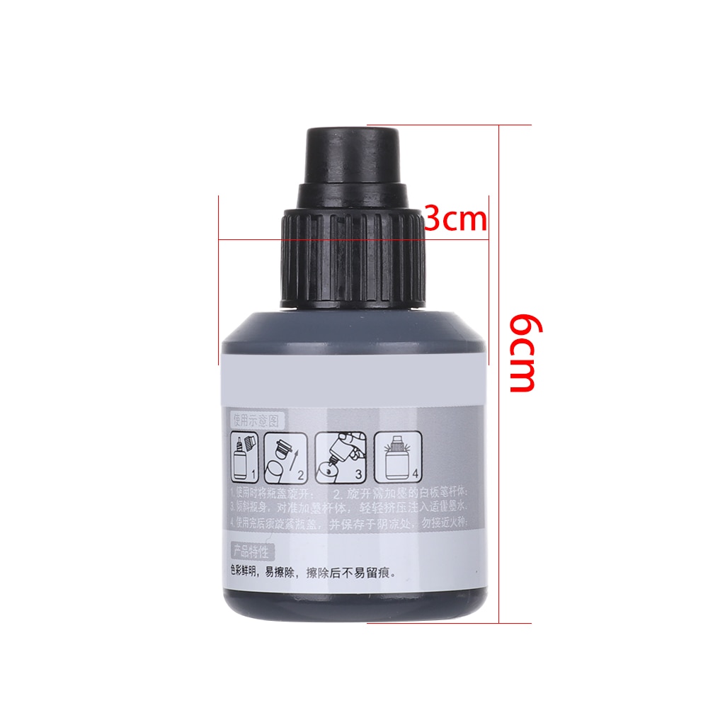 1Pc Refill Inkt Uitwisbaar Whiteboard Marker Pen Inkt Direct Droog Uitwisbare Inkt Vullingen Tool School Kantoorbenodigdheden