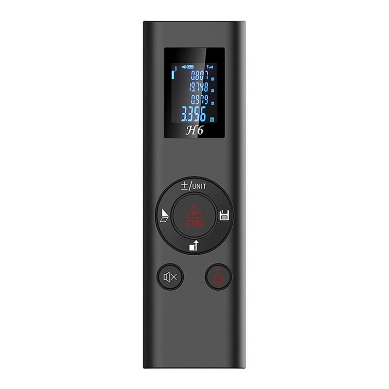Telémetro Digital de 40m, Mini medidor de distancia de mano recargable con carga USB para interior, medición de campo de construcción: Default Title