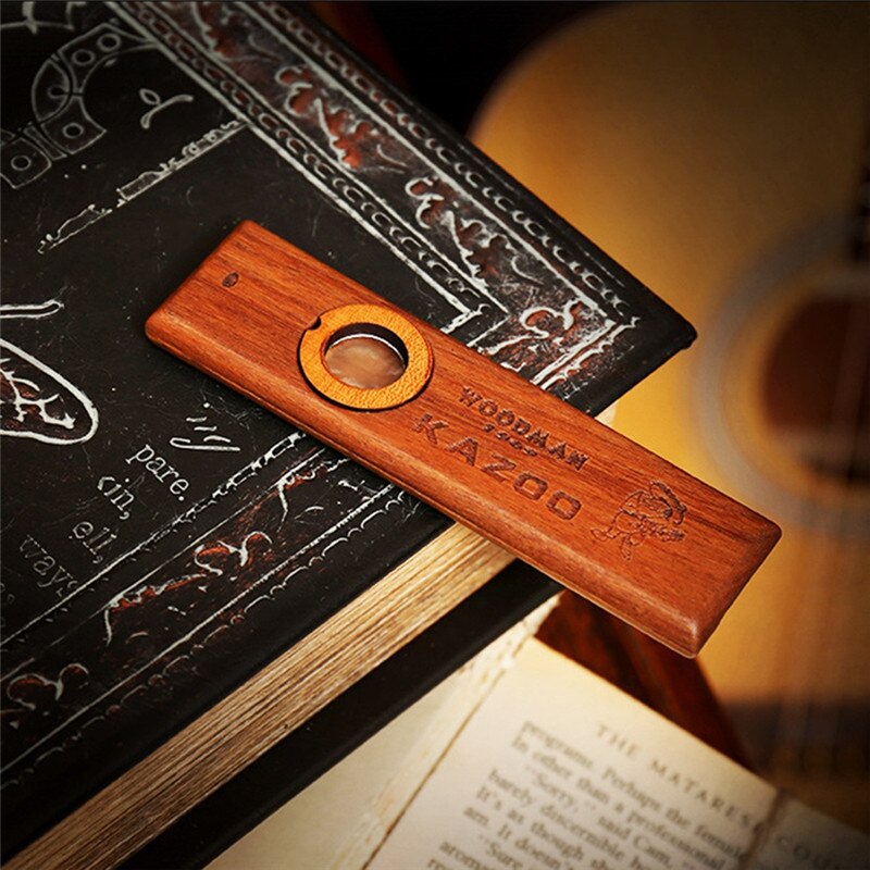 Popular Wooden Woodman Instruments Ukulele Guitar Partner Wood Harmonica With Metal Box