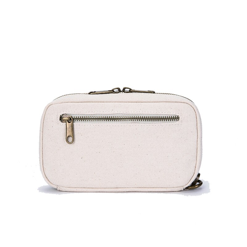 Canvas Clutch Bag voor Vrouwen Eenvoudig Dames Handtassen Canvas Clutch Portemonnee met Polsbandje Pols Zak