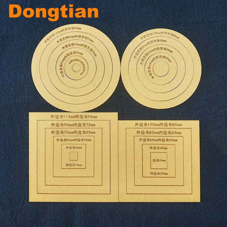 Useful Circle Square Hexagon Acrylic Drawing Template Patchwork Drawing Tools Drawing Ruler DIY Craft Accessories