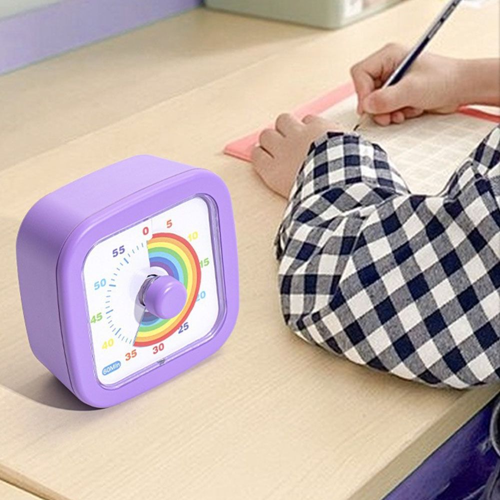60-minuten visuele timer Ronde/vierkante visualisatie Countdown-wekker Ultrastille zelfdiscipline Kookwekker voor binnen