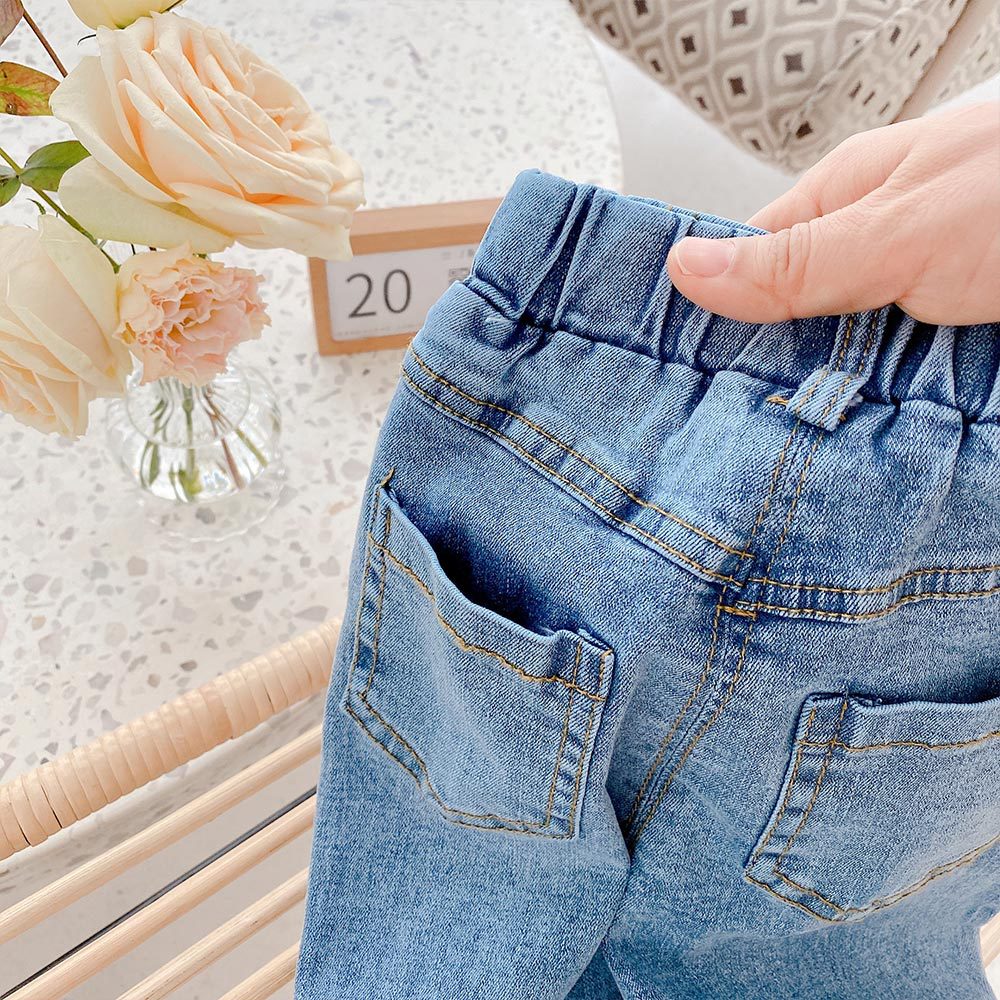 MILANCEL 2021 Spring New Girls Jeans Denim Solid Casual Fashion Pants