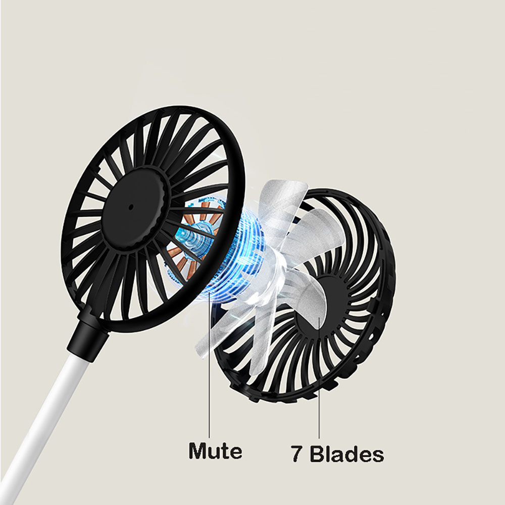 Mini USB Fan 360 Degree Adjustable Angle Foldable Cooling Fan Outdoor Office Desk Travel Portable Carry Fan Noiceless Mute Fan
