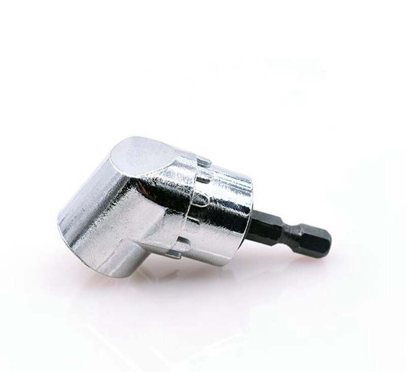 Right Angle Drill 90/105 Degree Multifunction Right Steel Angle Driver Angle Extension Power Screwdriver Drill Adapter Hex Shank: 3