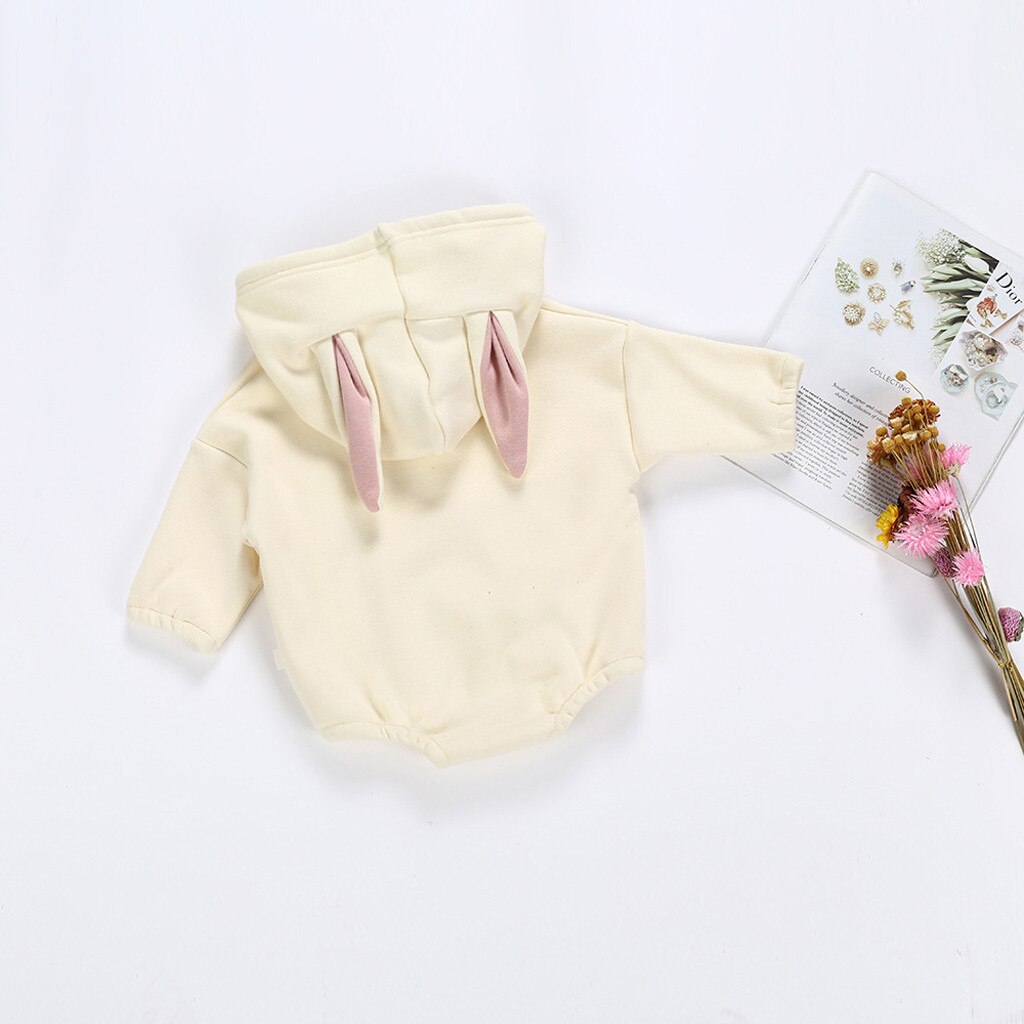 Baby kleding Todder Kid Meisje Jongen Konijn Brief Sweatshirt Tops Romper Trui Winter kleding voor baby kostuum kinderkleding