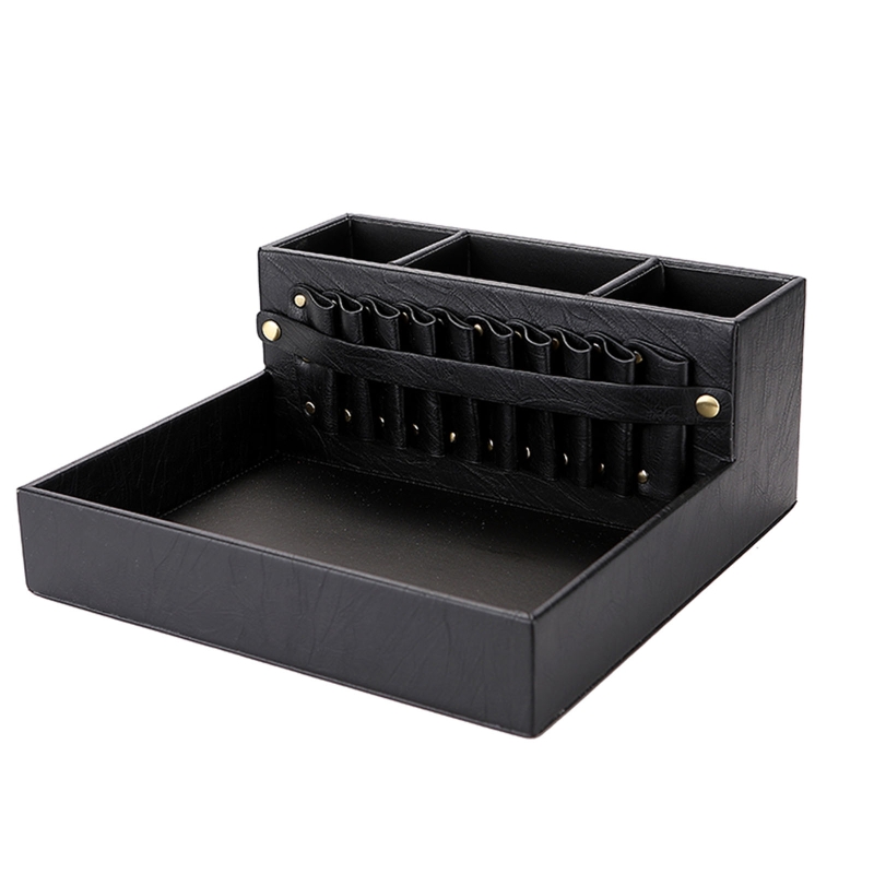 Kapper Gereedschap Houder Haircutting Schaar Schaar Afneembare Kappers Gereedschapskist Stand Voor Tondeuse Borstels Kammen Organizer: Black