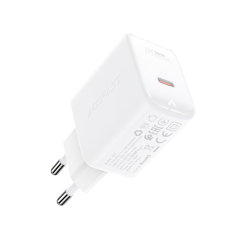 Acefast Usb C 30W Gan Pd Snelle Type C Lader Voor Iphone 13 12 Pro Max Snel Opladen QC4.0 pps Voor Ipad Air Pro 30W Gan Charger