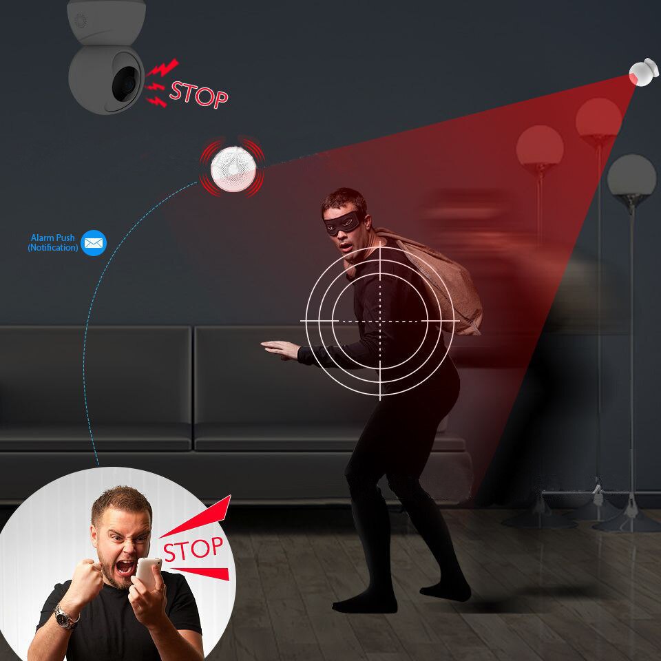 ANGOOD Tuya Zigbees Wireless Linkage Smart Alarm Sensor Sound and Light Alarm Horn Siren Remote Controll for Smart Life Home