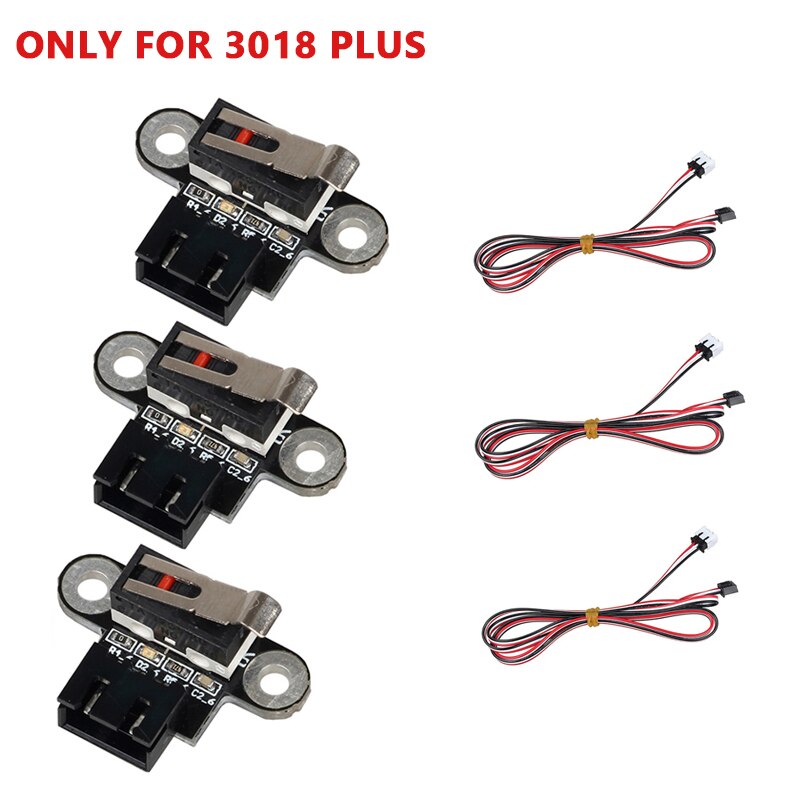 3 PCS/Kit With 3-pin cable for 3018-PRO/3018-Max Metal/3018 Plus with 3p ports PCB Mini Limit Switch Vertical CNC limit switch: Version 2