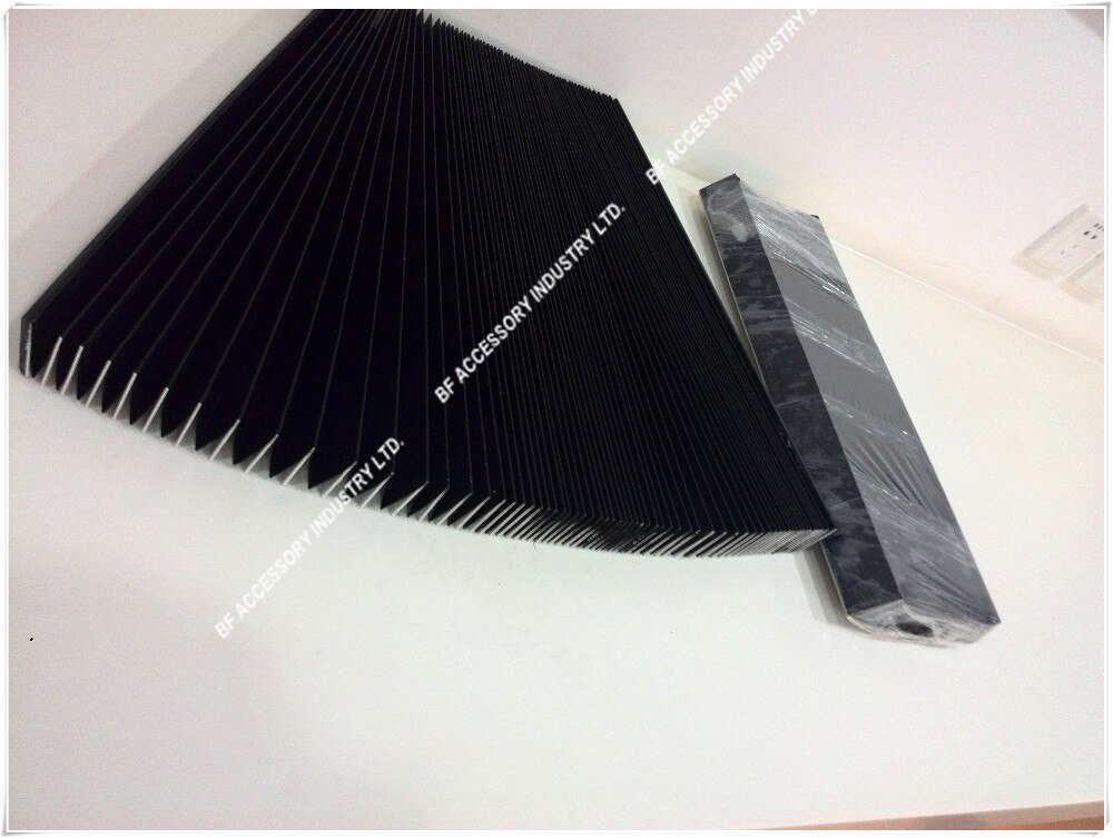 Length 300mm, heat/fire/spark-resistant CNC protective accordion bellows shield,Height of 25mm,Width of 420mm