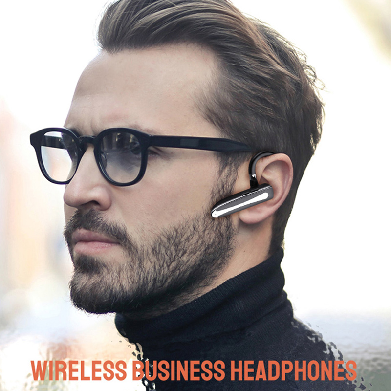 EARDECO EarHook Bluetooth 5.1 Headphones Wireless Earphones Waterproof Sport Single Headset with Microphone Charging Case