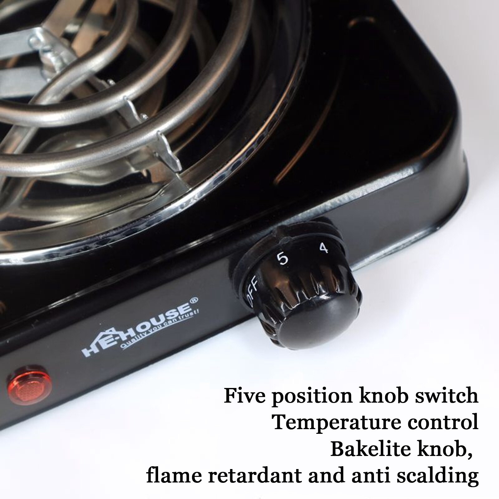 45#Electric Stove Heating Electric Stove Multifunctional Electric Stove 110V-220V home decoration accessories: White 