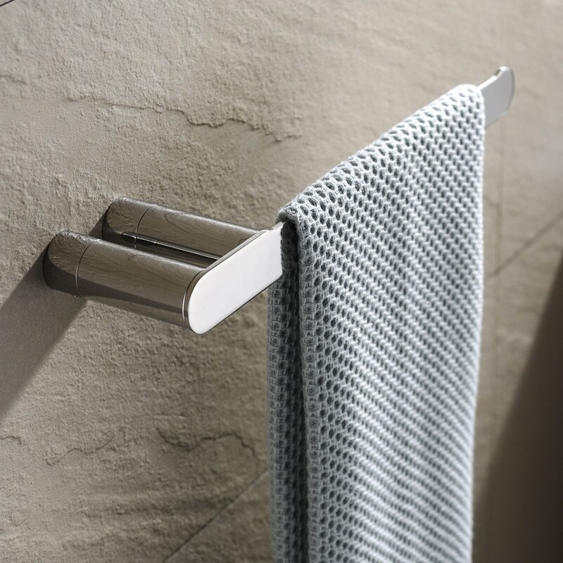 Ovalt badeværelsestilbehør vægmonteret håndklædering håndklædeholder køkken hardware papirholder toiletbørsteholder håndklædering: Håndklæde ring
