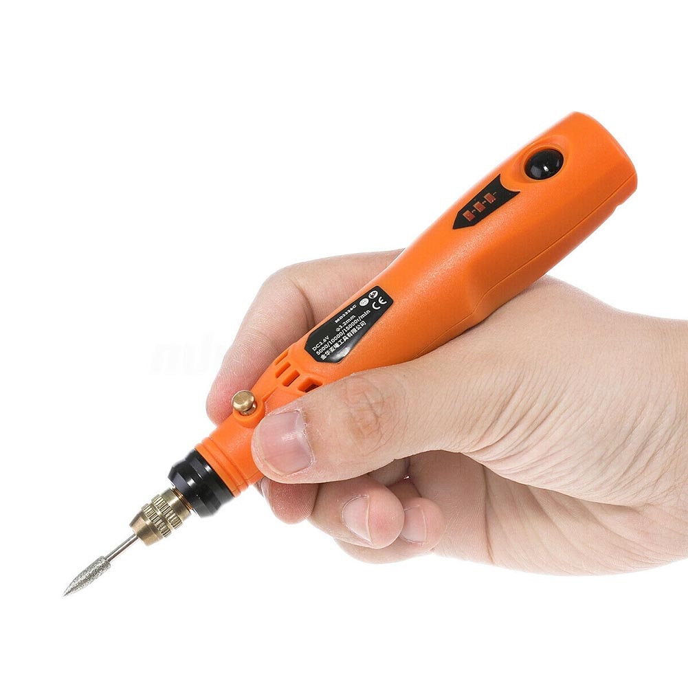 34 stuks met borstel draadloze polijstmachine graveerpenset elektrische verstelbare snelheid gereedschap opladen mini hand ergonomische boor-slijpmachine