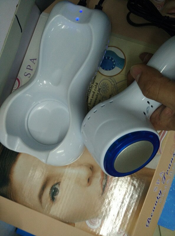 Handle Blue Light Cold Hammer Skin Rejuvenation Spa Beauty Massage Device