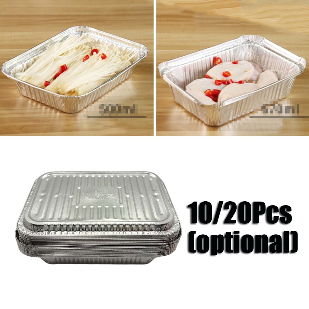 Aluminum Foil Grill Drip Pans for Baking, Roasting & Cooking, Silver