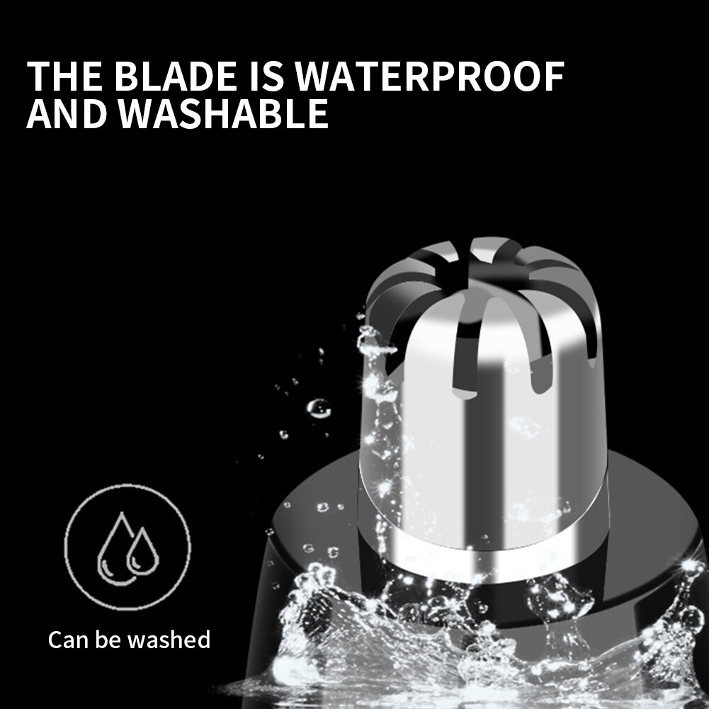 Man Hair Removal Electric Ear Mini Portable Grooming Nose Trimmer Washable Blade Safe Shaving Machine Nasal Wool Battery Powered