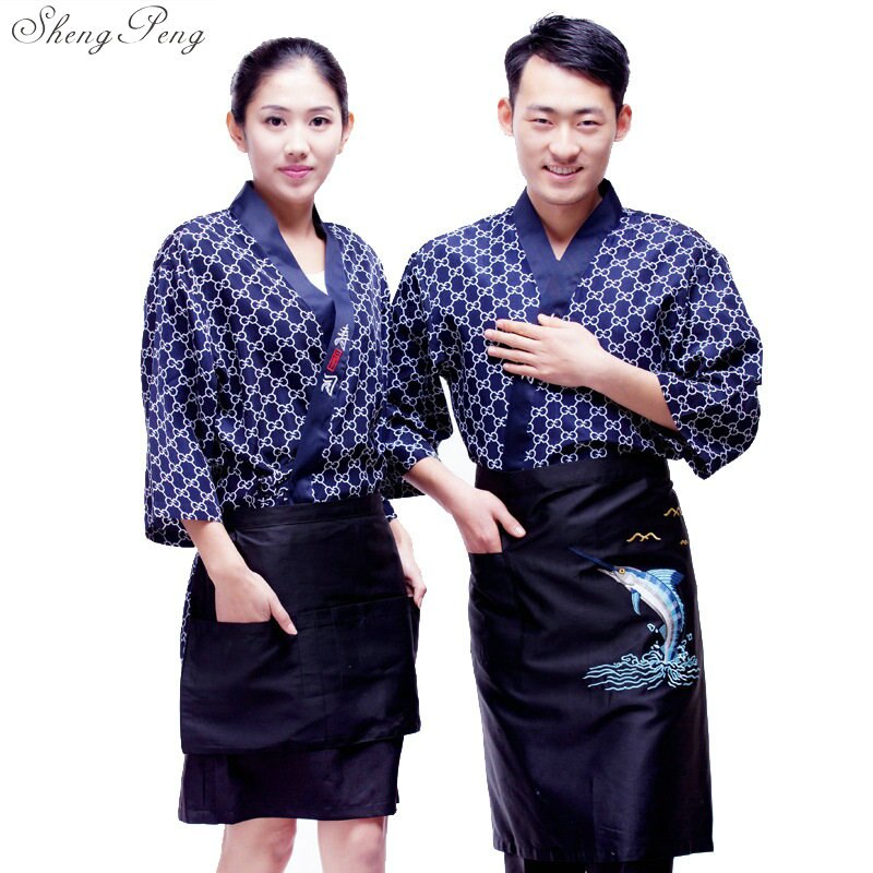 Food Service restaurant waitress uniforms japanese restaurant uniforms waitress uniform women man japan restaurant uniforms Q414