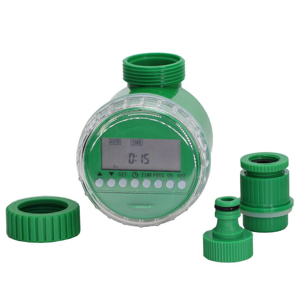 LCD Watering Timer Automatic Drip Irrigation Digital Programmable Garden Lawn Hose Faucet Water Controller Auto Manual Mode