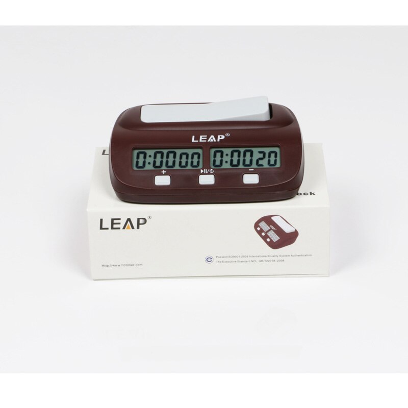 LEAP Chess Clocks Digital Count Timer Sports Electronic Checkers Clock Chinese Backgammon Board Game Set
