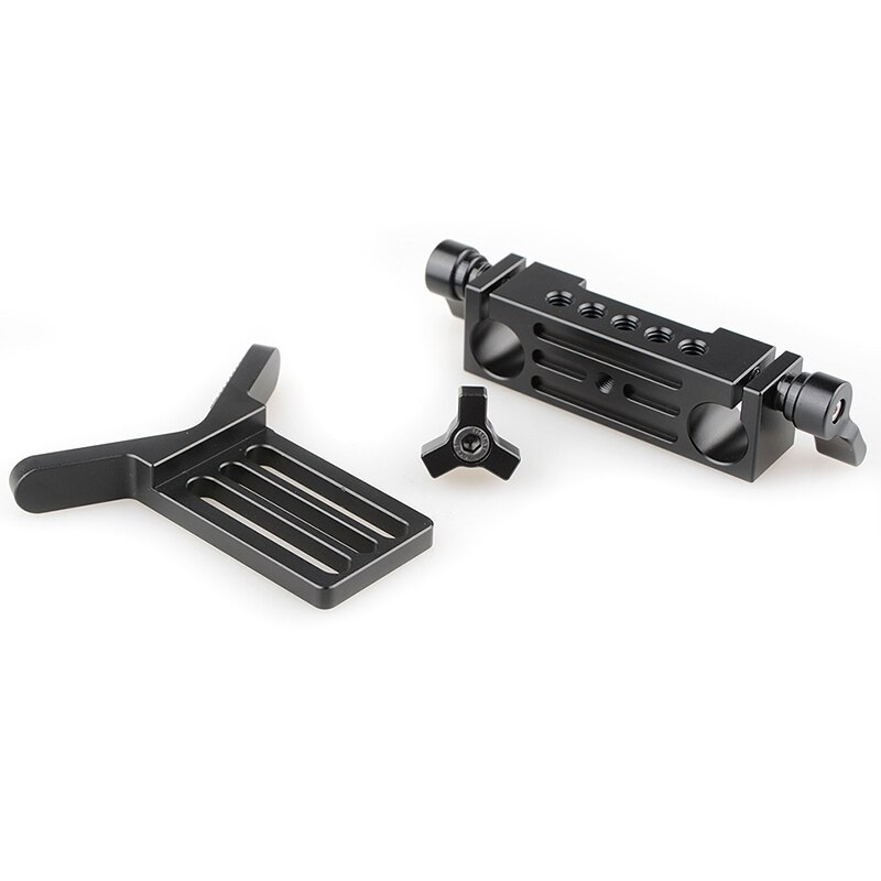 Volledige lensondersteuning 15mm staafklem railblok voor dslr-rig staafondersteuning railsysteem  c1108 camerafotografie-accessoires