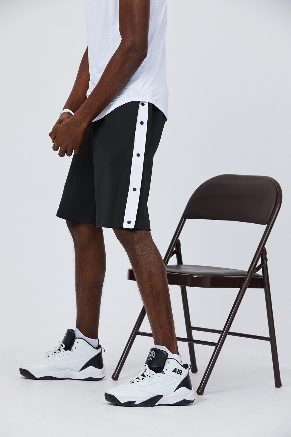 Men's Tear Away Basketball Pants & Shorts Loose Fit Active Workout, Training Tearaway