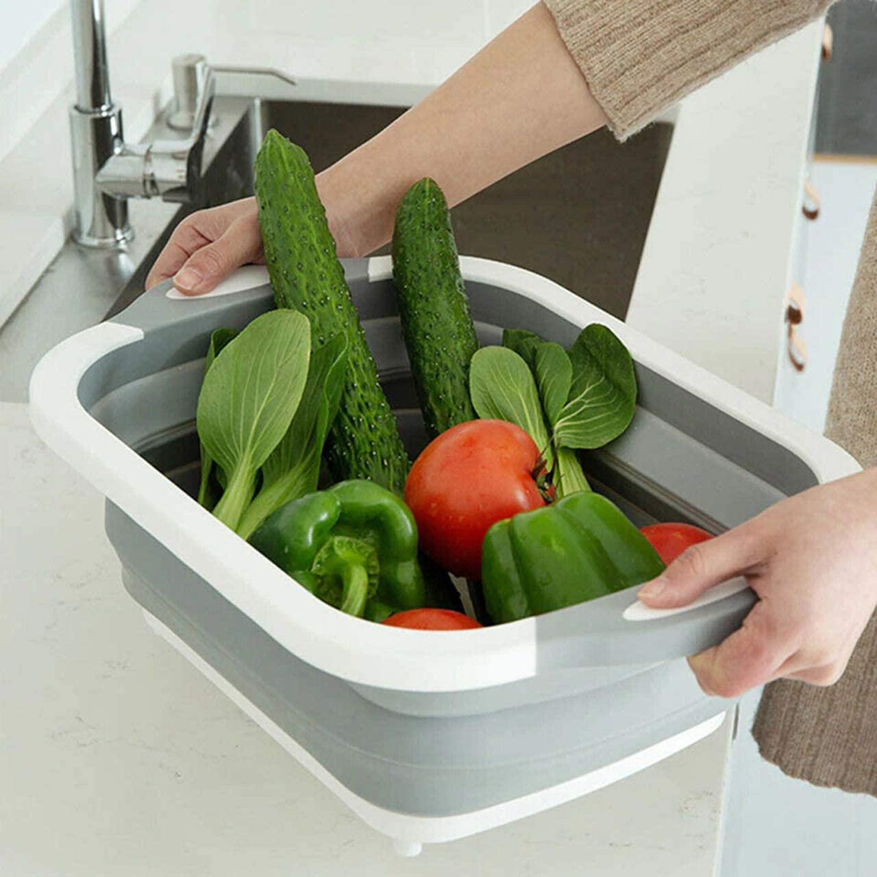 Lavabo pliant domestique, évier Portable, seau de pieds, lavabo pliable en plastique, voyage, éviers de camping en plein air