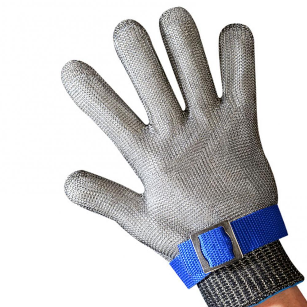Veilig 1Pc Niveau 5 Hppe Snijbestendige Handschoen Metalen Mesh Timmerwerk Butcher Tailor Operatie Draad Handschoen Werk Bescherming Veiligheid toegang