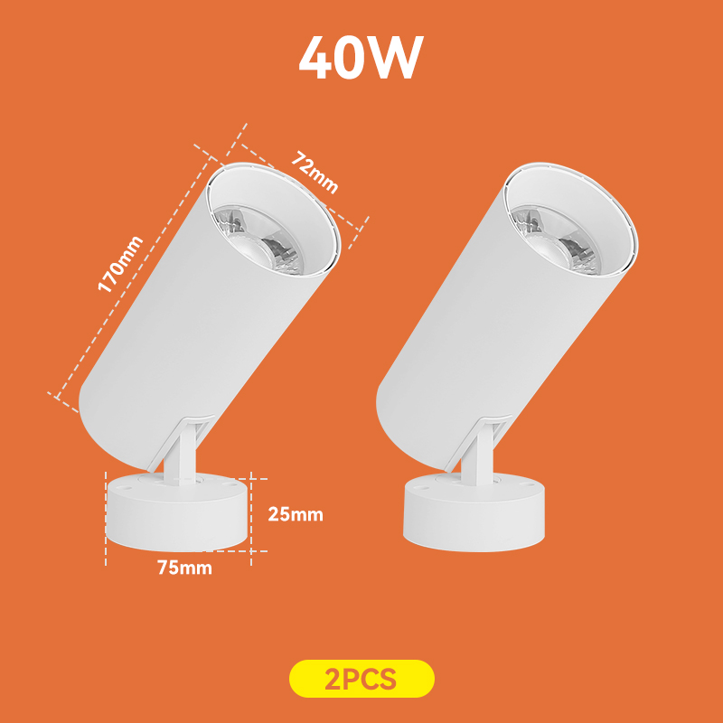 LED-Spot Down light LED-Scheinwerfer faltbar 220V 40W für Wohnzimmer Leuchte Decken leuchte für zu Hause Küche Innen schlafzimmer: S / changeable