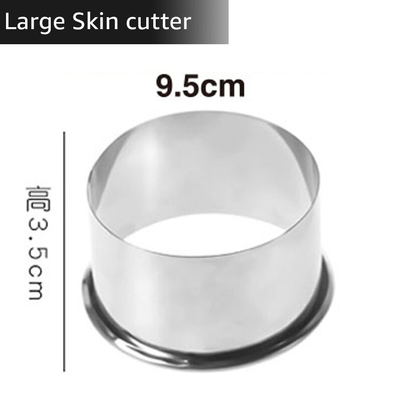 4 in 1 DIY Dumpling Mold Dumplings Maker Tool Wrapper Cutter Jiaozi Pierogi Pastry Molds Kitchen Baking Accessories: Cutter L
