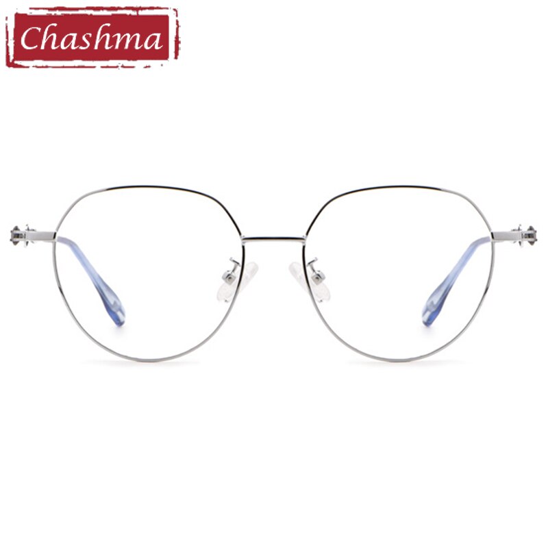Chashma Frame Women Round Prescription Glasses Optical Eyewear Girl Eyeglass for Anti Blue Ray Degree Lenses
