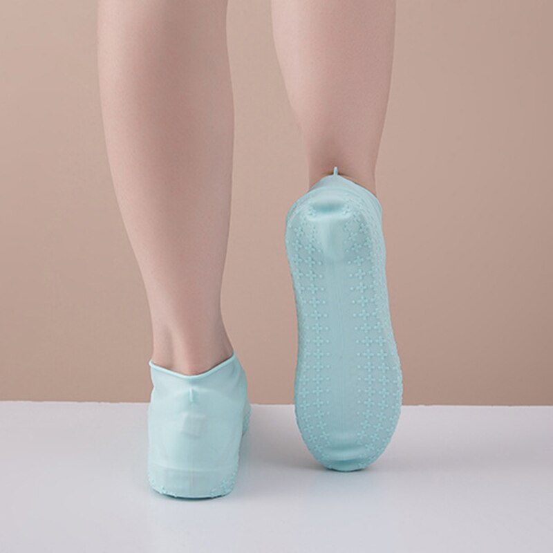 Herbruikbare Waterdichte Schoen Cover antislip Regen Laarzen Overschoenen Siliconen Elastische Covers Protector Vrouwen Mannen Schoenen Accessoires