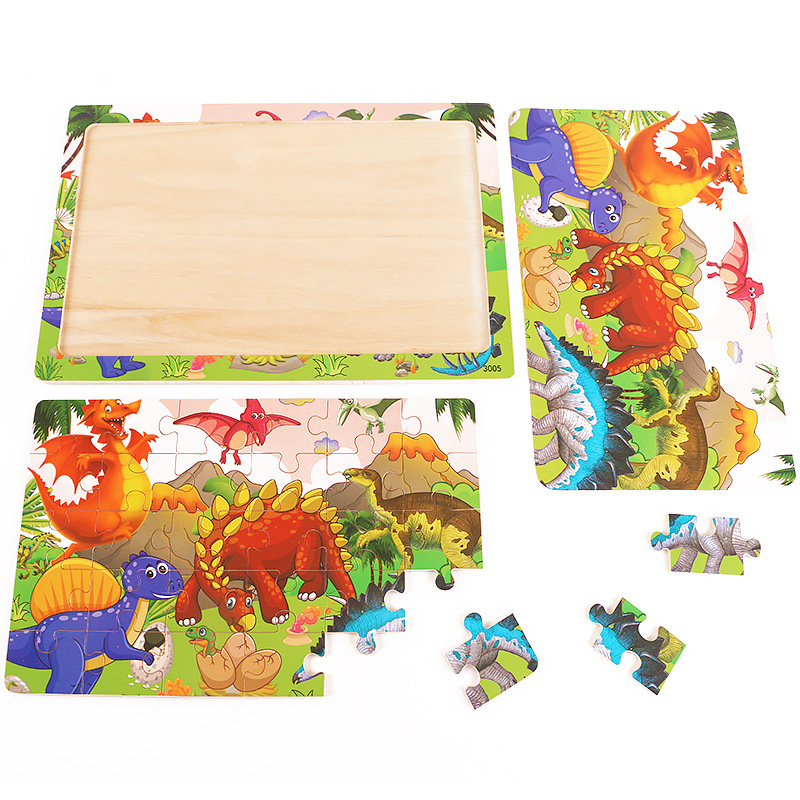 6 Pack Peuter Puzzels 30 Stuk Houten Legpuzzels Voor Voorschoolse Kinderen Leren Educatief Puzzels Speelgoed Voor Kinderen Puzzels