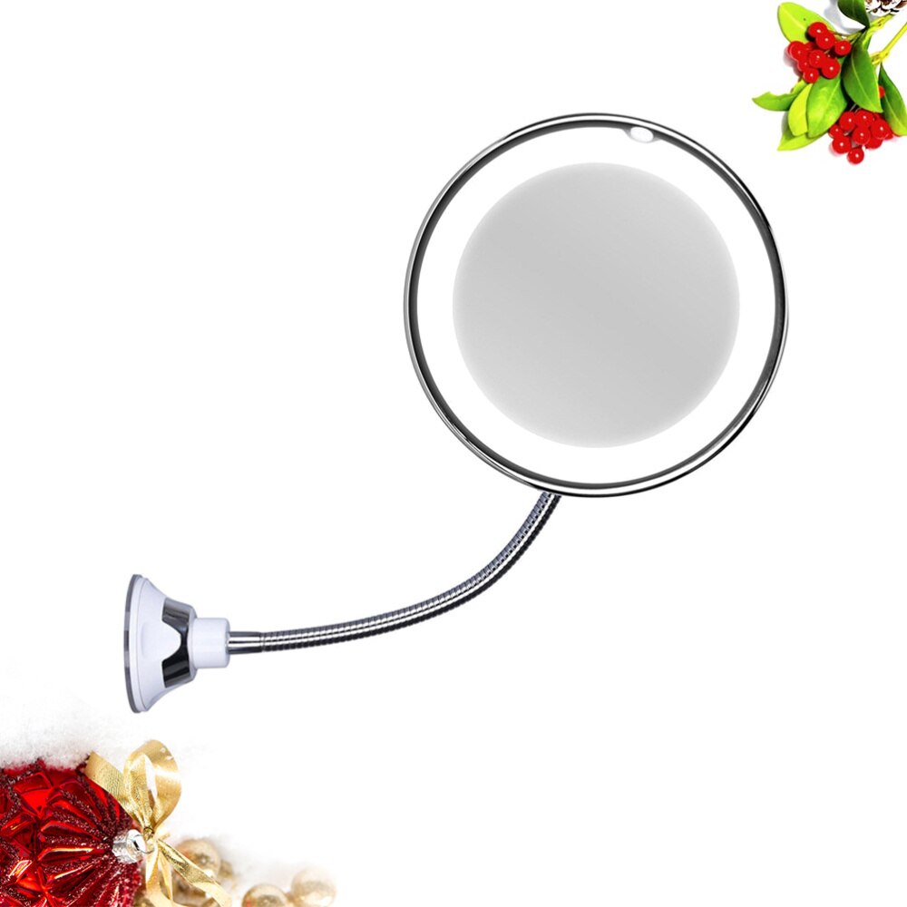 10x vergrotende cosmetische spiegels met led-licht make-upspiegel, zuignap make-upspiegel, badkamerspiegel aan de muur (verzending zonder batterijen)